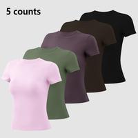 5-Piece Sport Tee Set | Sleek, Stretchy & Gym-Ready 💪